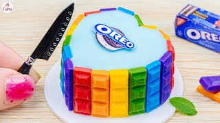Satifying Oreo Rainbow Cake🌈1000+ Miniature Rainbow Oreo Cake Recipe🌞Best Of Rainbow Cake Ideas
