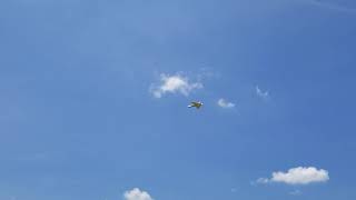 Aggressor RC flying wing plane Maiden Video 1