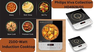 Philips Viva Collection HD4928/01 2100-Watt Induction Cooktop, Soft Touch Button #amazon screenshot 5
