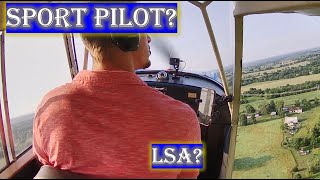 Is a Light Sport Pilot certificate for you? Flying to work!