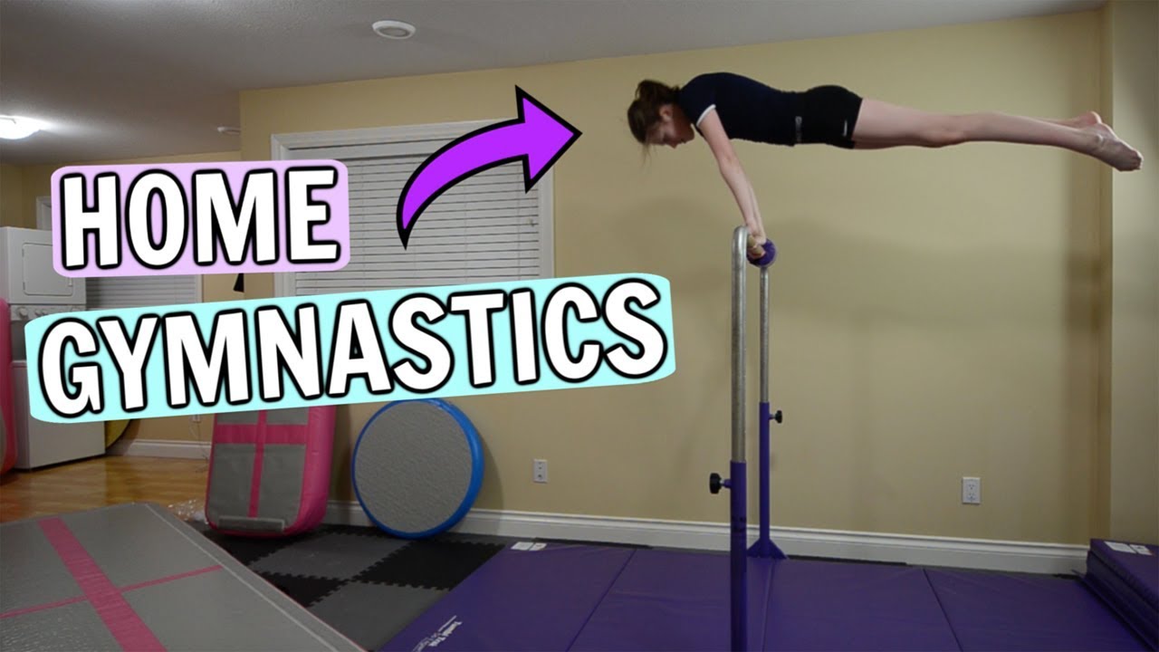 Gymnastics At Home! Bars & AirTracks, Another Bar Fail!!!