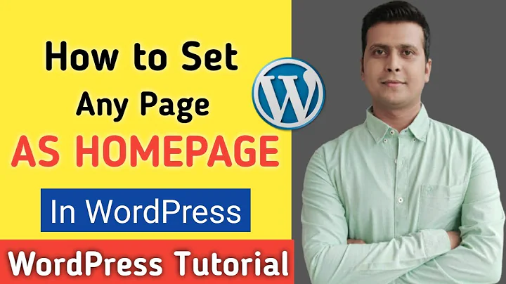 How to Set Any Page As Homepage in Wordpress | Set As Homepage Any Page In WordPress