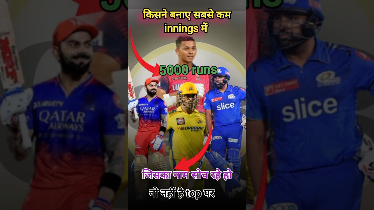 Fastest 5000 runs in IPL history 