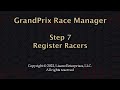 Step 7  register racers