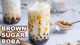 EASY Brown Sugar Boba (Milk Tea)