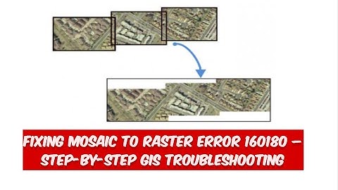 Fixing Mosaic to Raster ERROR 160180 – Step-by-Step GIS Troubleshooting