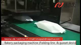 cake packaging machine RD BM 408, packaging machine, cake packaging machinery with folding-line