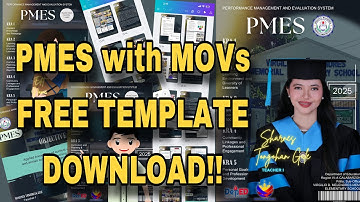 PMES (Performance Management and Evaluation System) with MOVs | FREE TEMPLATE DOWNLOAD!!