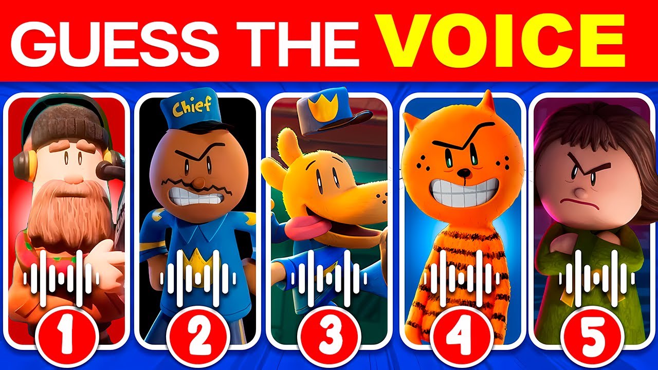 🔊 Guess DOG MAN Characters by Their Voice 🐶👮🏽 | Quiz Challenge