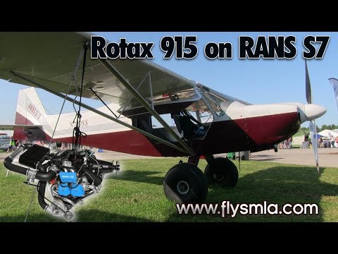 RANSS7のRotax915 iS燃料噴射、ターボチャージャー付き、インタークーラー141HPエンジン。
