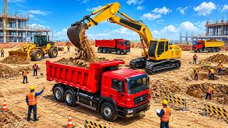 Real City Construction Simulator 3D - City Road Builder Excavator Trucks 2026 - Android Gameplay screenshot 3