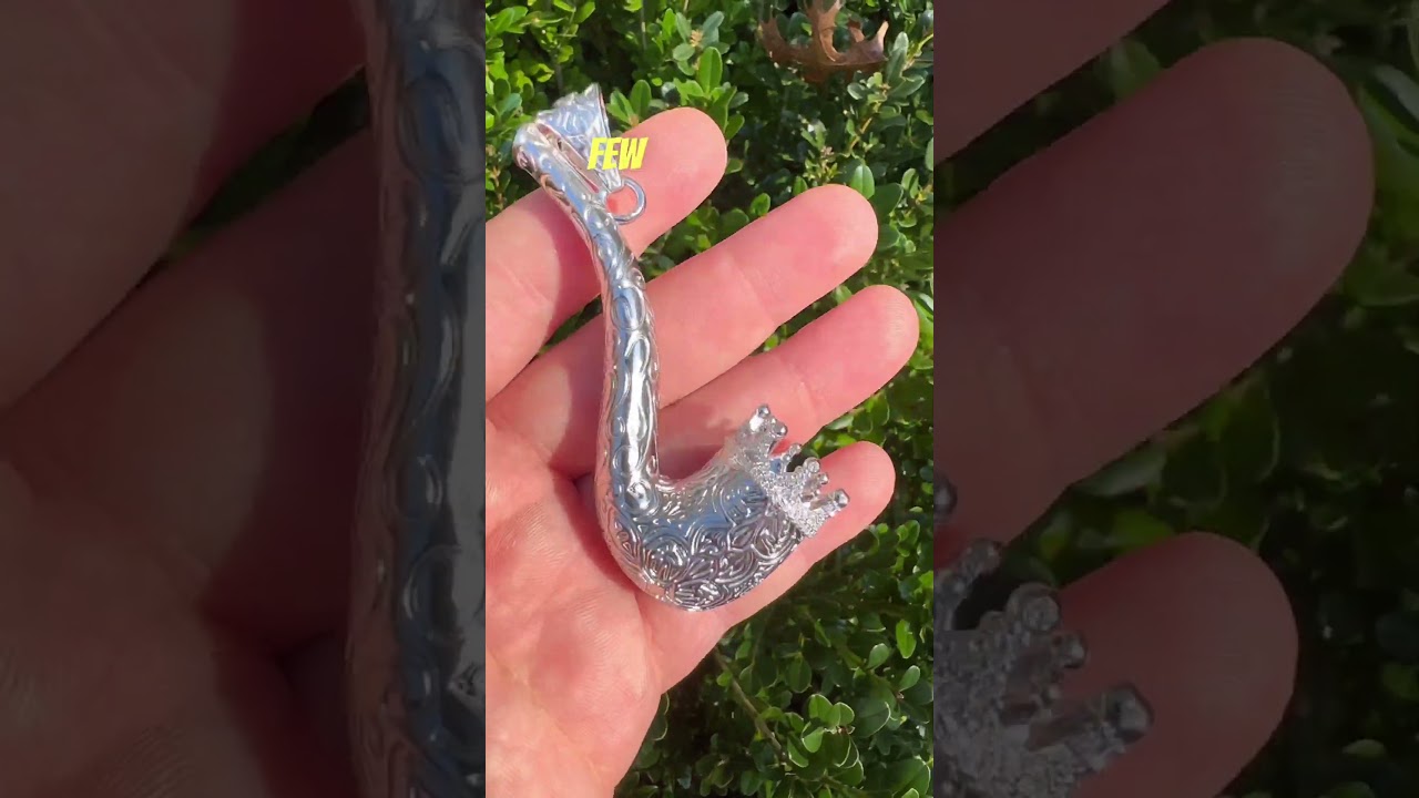 $319 - HEAVY Fully Functional Real 925 Silver Tobacco Pipe Pendant - One Of A Kind By Harlembling