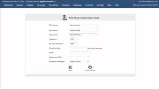 LivePOS Admin - Add/Edit Employee's Accounts