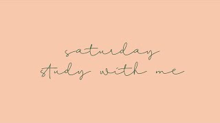 Live Saturday Study With Me