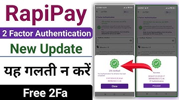 RapiPay 2Fa Authentication Verified All Bank Completed RapiPay 2Fa Success NPCI Aeps Aadhar Pay 2024
