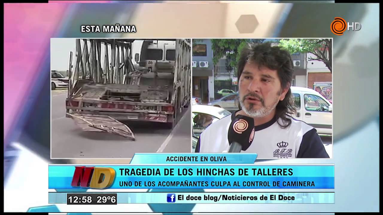TRAGEDIA DE LOS HINCHAS DE TALLERES - ACUSAN A LA CAMINERA - YouTube