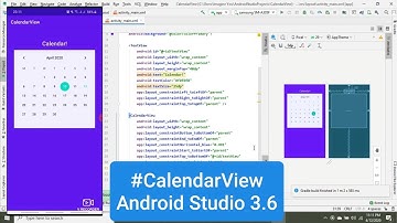 How to add CalendarView in Android Studio