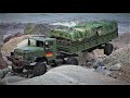 RC Reo (M35) 1:16 crawler truck in an off-road action (two motors = 6x6)