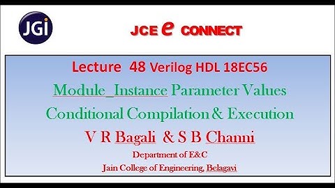 Lecture 48 Verilog HDL 18EC56