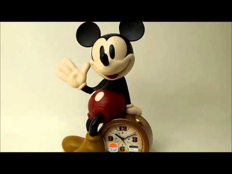 セイコー音声目覚まし時計 ディズニータイム Fd449a Mickey Mouse Talking Alarm Clock Youtube