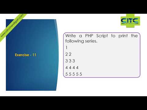 PHP Nested Loop Exercise -3 Video Tutorials
