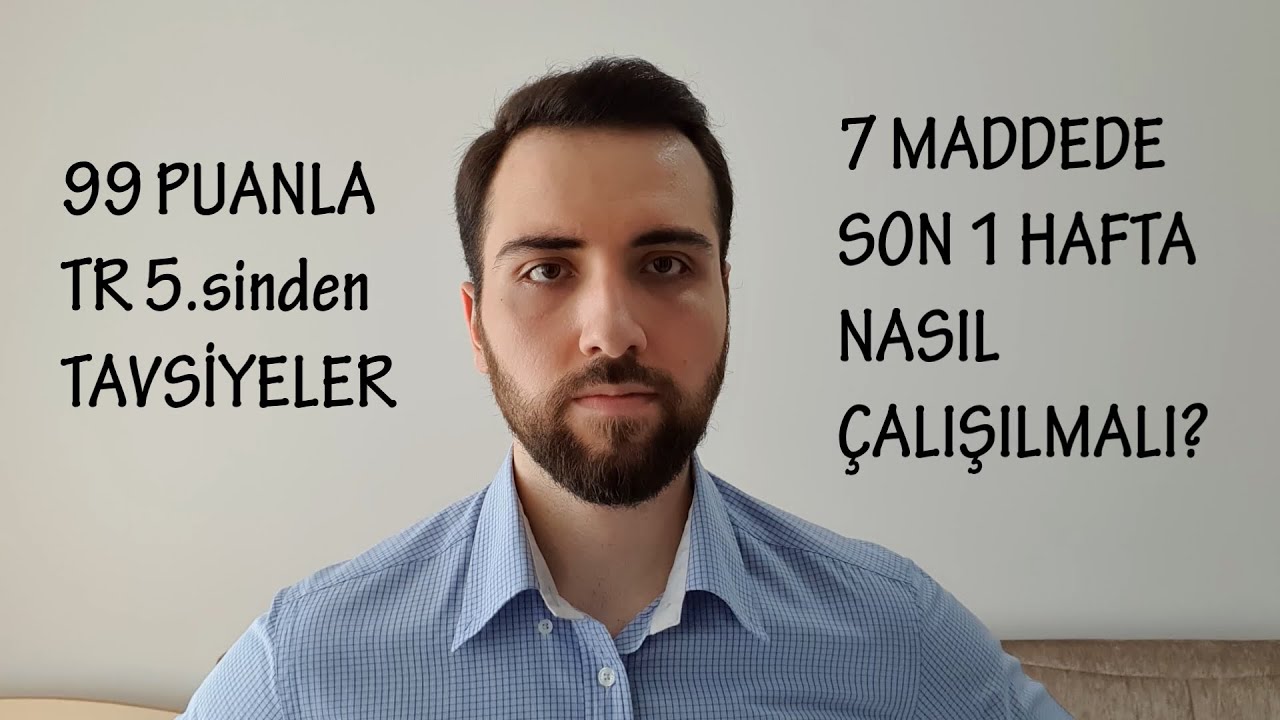 Son hafta nasıl çalışılmalı?  | KPSS
