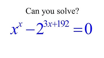 Math Olympiad Problem | Nice Exponential Equation Math Olympiad Training you should know this trick