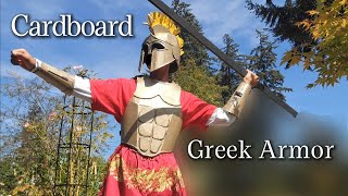 How to Make Greek Armor with Cardboard + Templates! | DIY cosplay