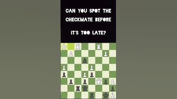Can You Spot The Hidden Checkmate? 🔍♟️ #chess #checkmate  #chesspuzzle #chessshorts  #shorts