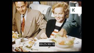 Rare 1940s Colour Footage, Air Travel, Inside the Cabin, 16mm