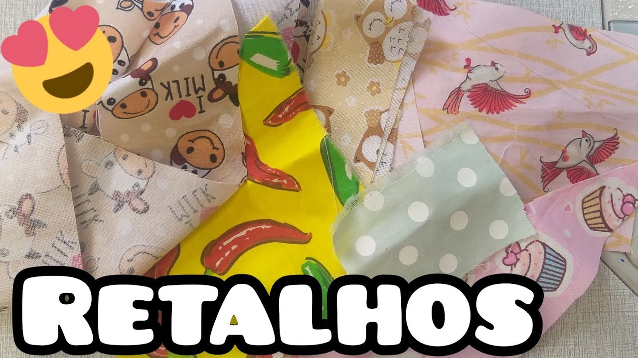 3  IDEIAS ECONÔMICAS  PARA FAZER COM RETALHOS - REAPROVEITAMENTO DE TECIDOS