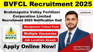BVFCL Recruitment 2025 |🔥 Big Update! 16 MT Posts | BVFCL Latest Job | Govt Job 2025 | Online Apply🚀