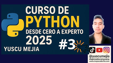 Evento 3 |💪Curso de Python desde cero a experto 2025 | Yuscu Mejia🔺Programar
