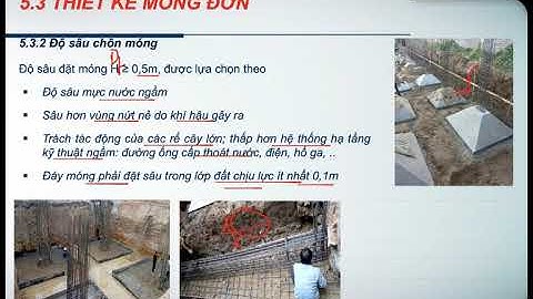 BTCT2 C5-4 Thiết kế móng nông - Móng đơn - Phần 1
