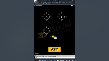 Cách tạo nhanh Block thuộc tính ATT trong AutoCAD #họcautocad #autocad #vadunishort