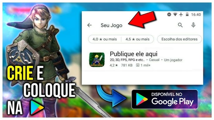 Aplicativos para criar jogos no celular! - Crie Seus Jogos