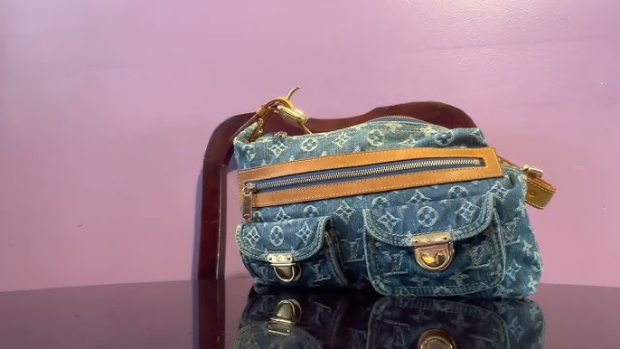 LOUIS VUITTON Denim Pleaty Crossbody Hack