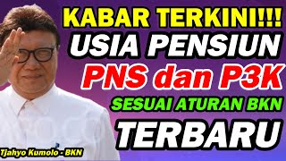 Kabar Terkini! Aturan Baru Batas Usia Pensiun PNS dan P3K