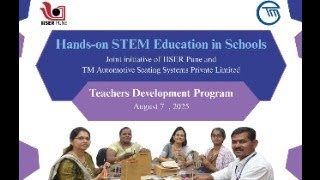 Hands-on activity based teachers workshop at IISER Pune on August 7, 2025