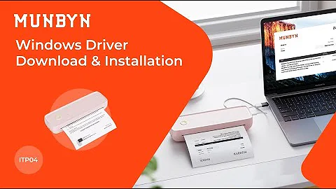 How To Use MUNBYN ITP04 A4 Printer With Windows-MUNBYN Inkless Wireless Printer ITP04