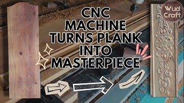 CNC Machine Turns Raw Wood Plank into a Masterpiece | Wood Carving Time-Lapse | Wudcraft Studio