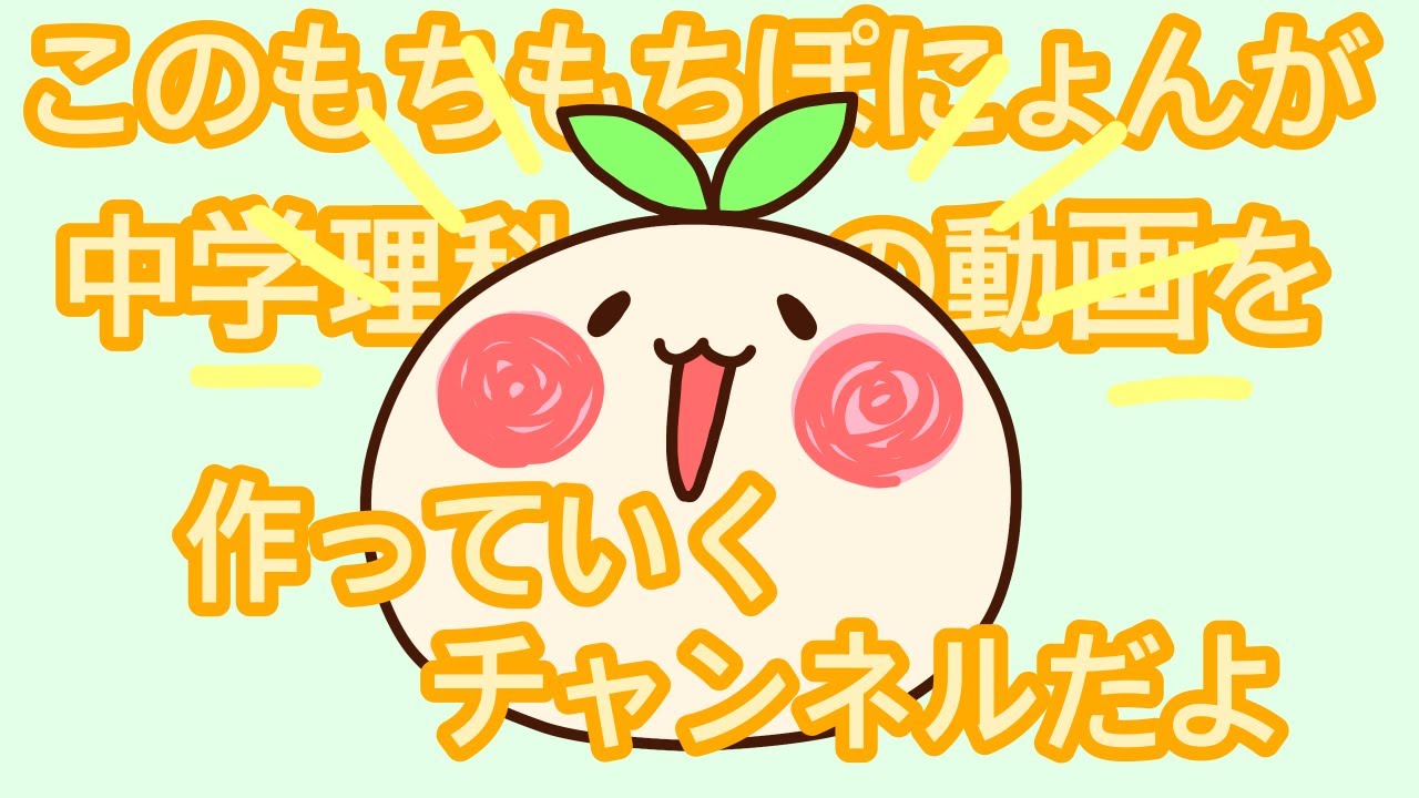 ぽにょん このチャンネルの自己紹介をしたよ【中学理科の動画をつくっ