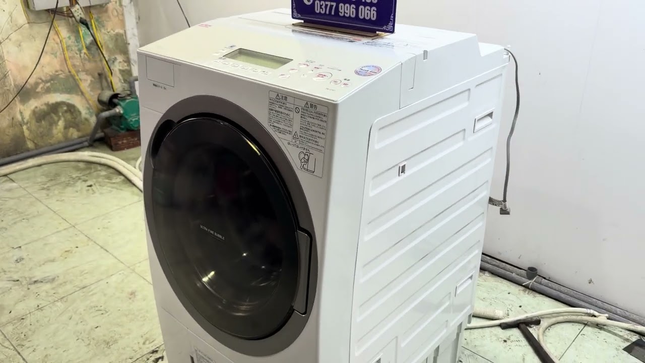 MÁY GIẶT TOSHIBA 127V7, GIẶT 12kg, sấy 7kg,đời chót phím cơ còn full chức năng, E CUỐI CÙNG NĂM 2025