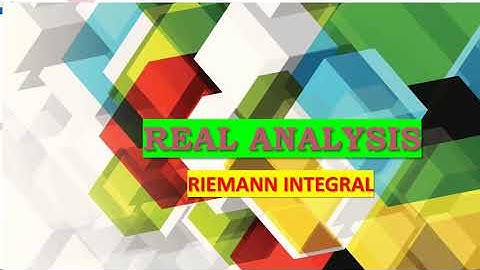 Real Analysis - Riemann integral - Lecture 1  (in Tamil & English)