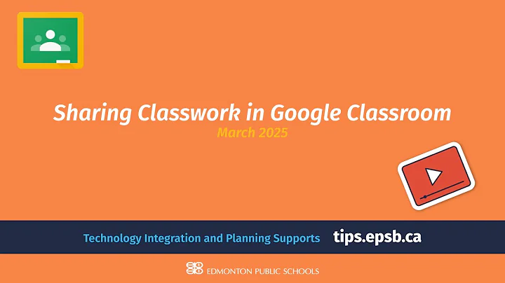 Sharing Classwork in Google Classroom