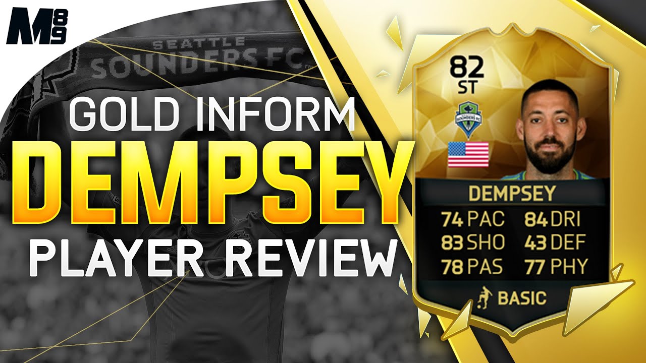 FIFA 16 IF DEMPSEY REVIEW (82) FIFA 16 Ultimate Team Player Review + In Game Stats