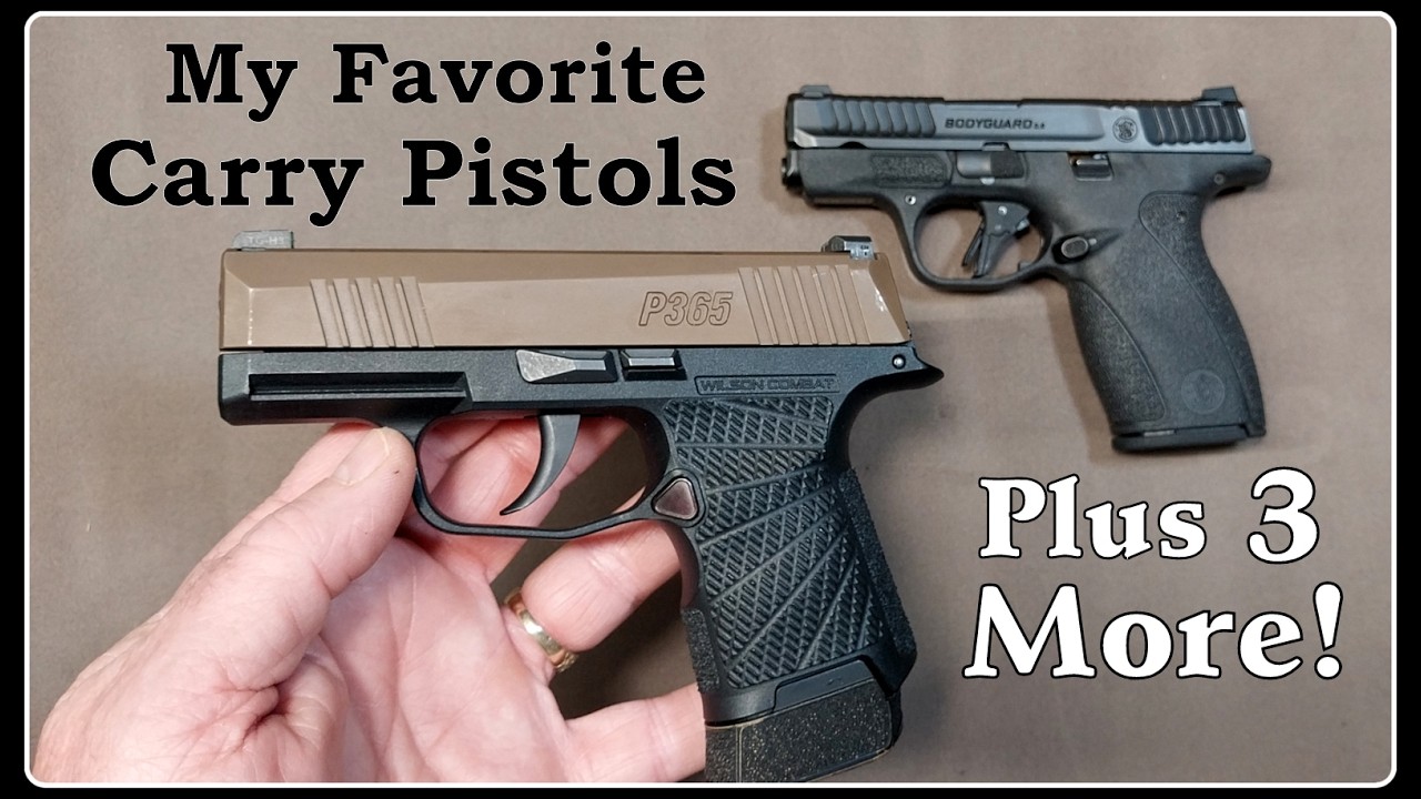 My Top 5 Firearms for Concealed Carry - Home Protection - Truck Gun - Yes, I'm Very Well Protected!