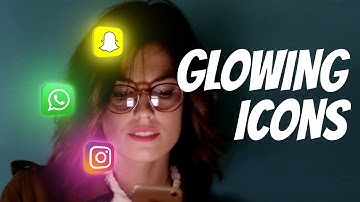 Photoshop: How to Create Glowing Icon in Photoshop CC | Glowing Social Media Icons