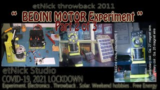 Bedini Motor Experiment/  Part 2 of 3/ Free Energy