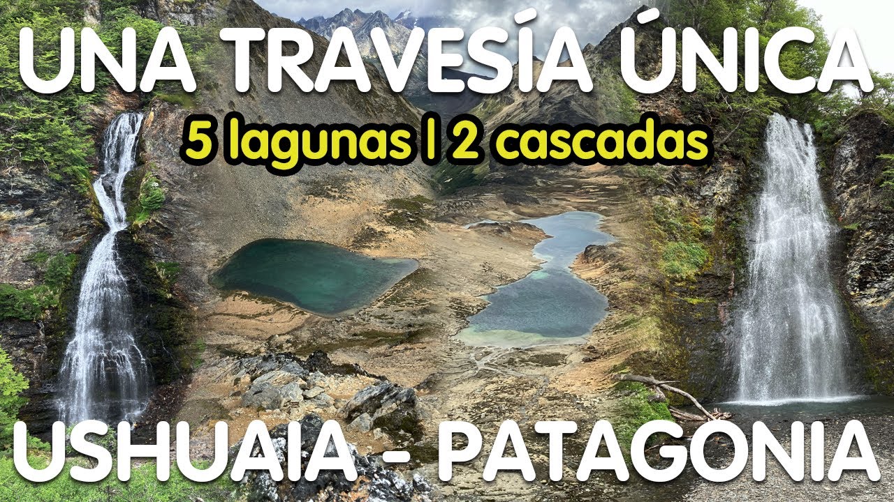 ⚠️Sendero circular en Ushuaia | 5 lagunas y 2 cascadas imperdibles en plena Patagonia Argentina✅📸⛰️